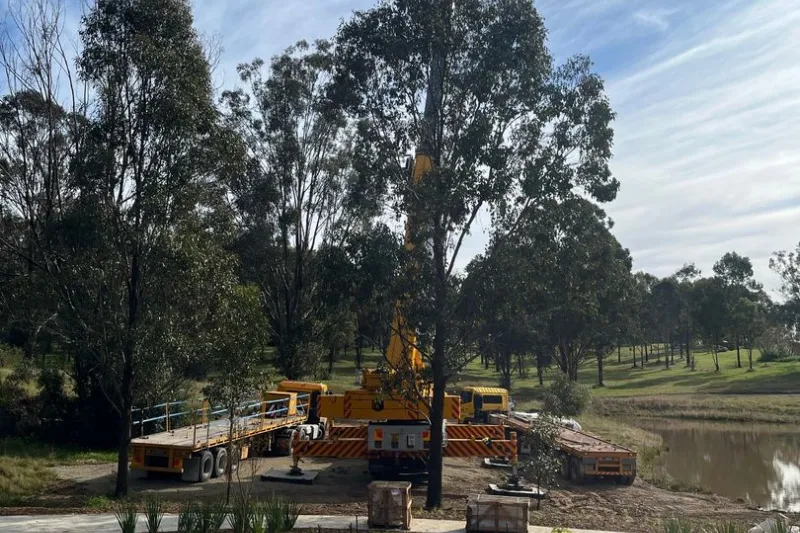 Crane in a construction